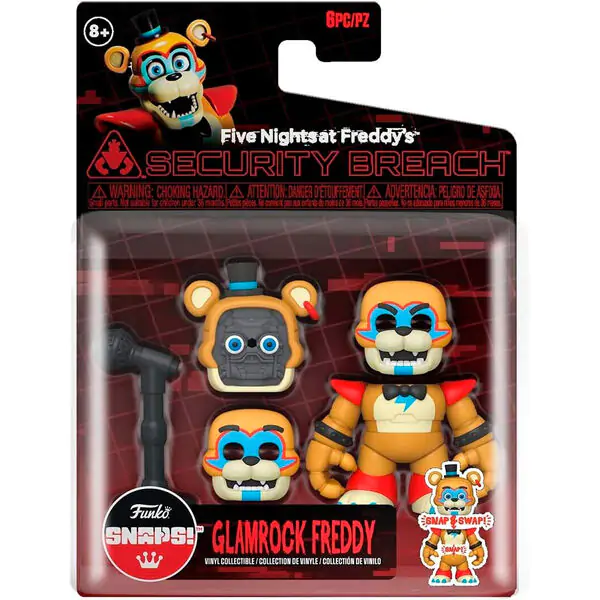 Snaps! Five Nights at Freddys Glamrock Freddy figura 9 cm termékfotó