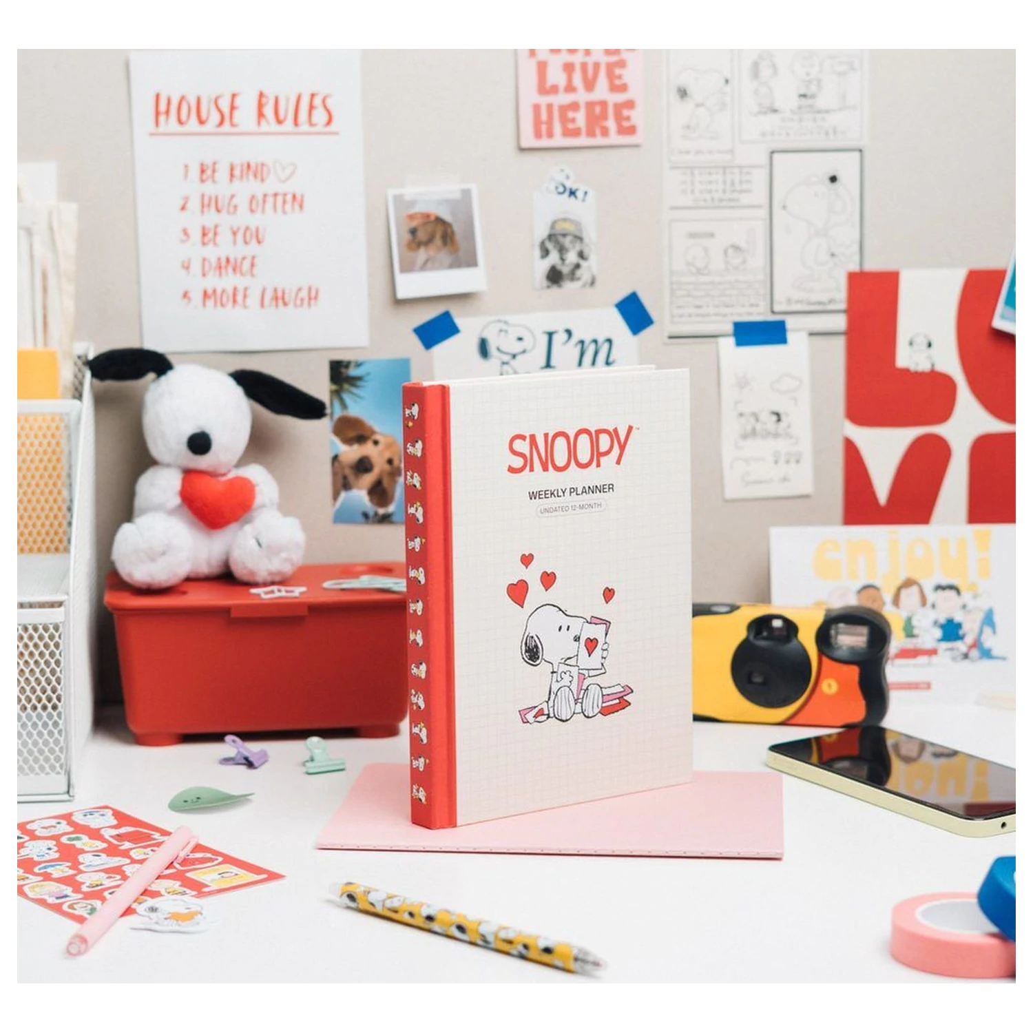 Snoopy A5 határidőnapló termékfotó