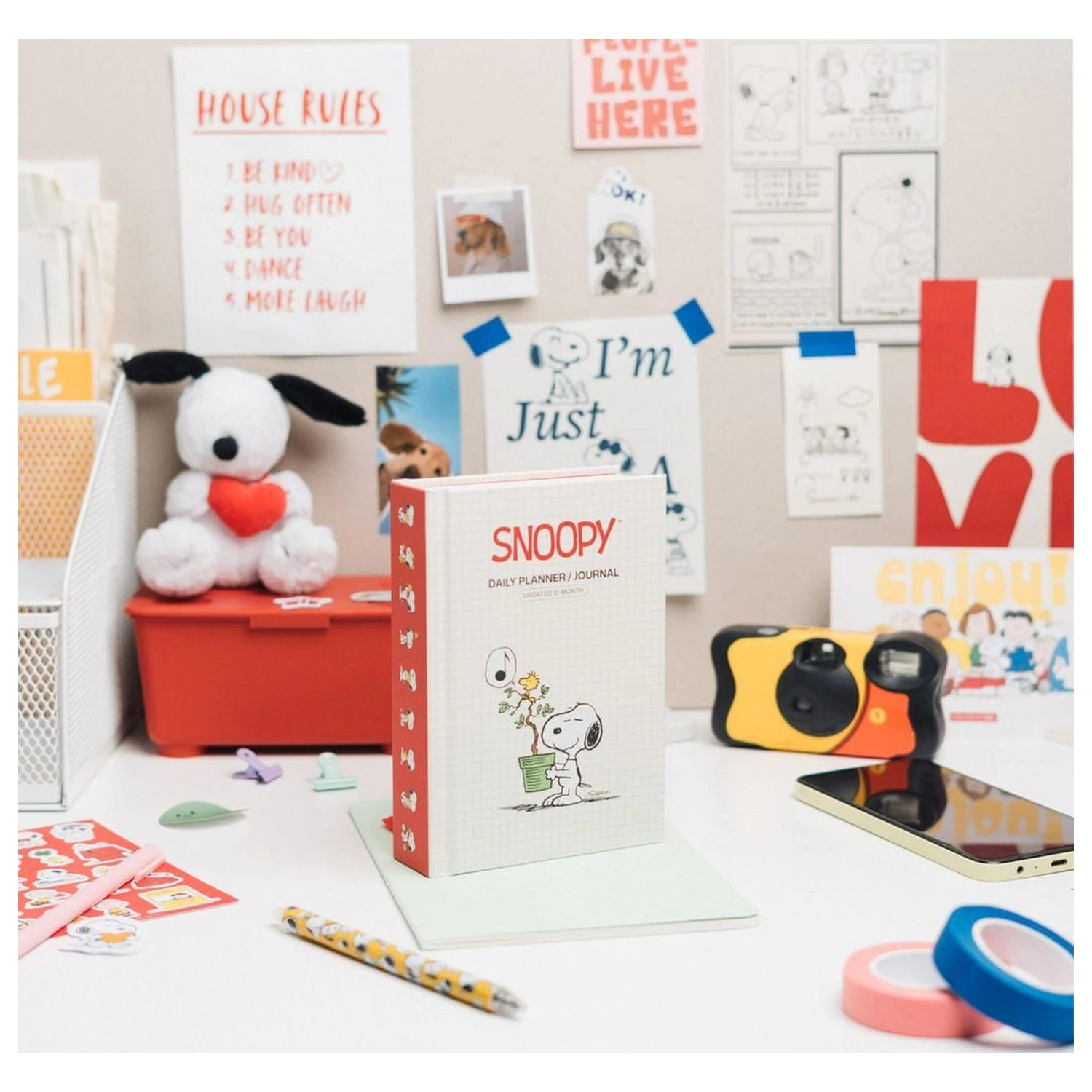 Snoopy A6 határidőnapló termékfotó