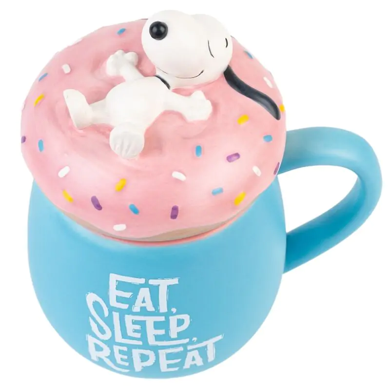 Snoopy Eat Sleep Repeat 3D bögre 500ml termékfotó