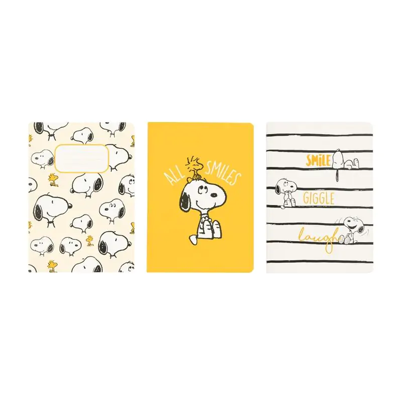 Snoopy Lazy Days pack 3 A6 notebooks termékfotó