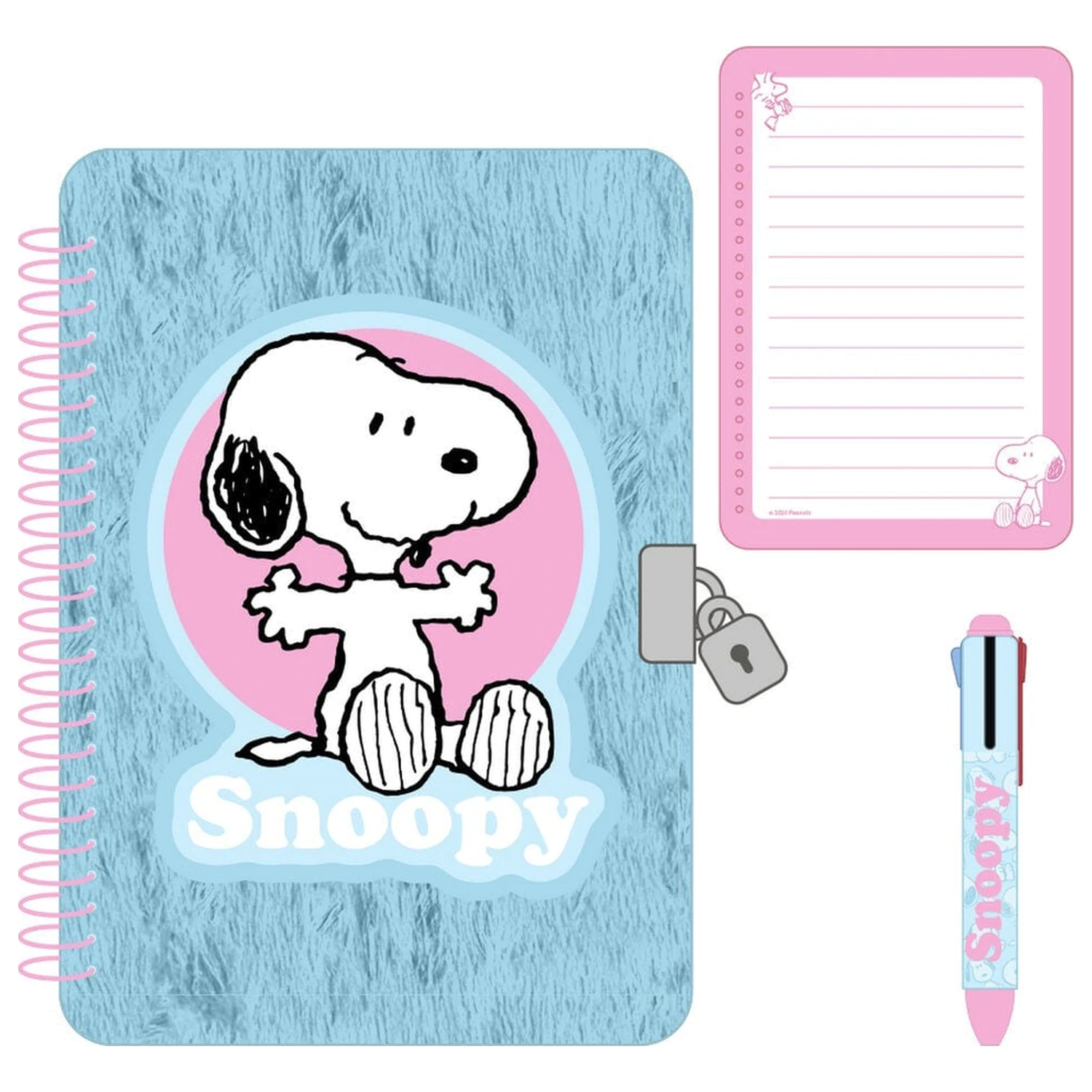 Snoopy Penauts keményfedeles füzet és 4 színű toll csomag termékfotó