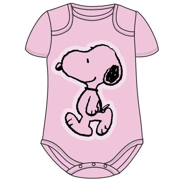 Snoopy rózsaszín kisgyerek baby body termékfotó