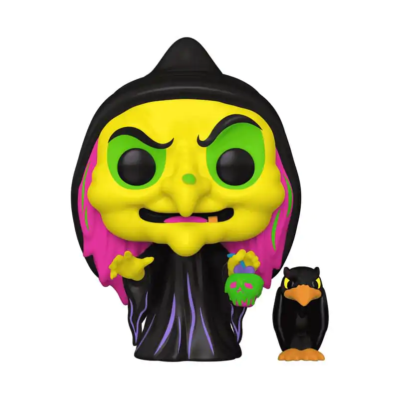 Snow White Funko POP & Buddy! Animation Vinyl figura Disguised Evil Queen with Raven (Black Light) Exkluzív 9 cm termékfotó