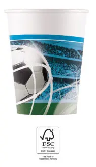 Soccer Fans, Focis papír pohár 8 db-os 200 ml FSC termékfotó