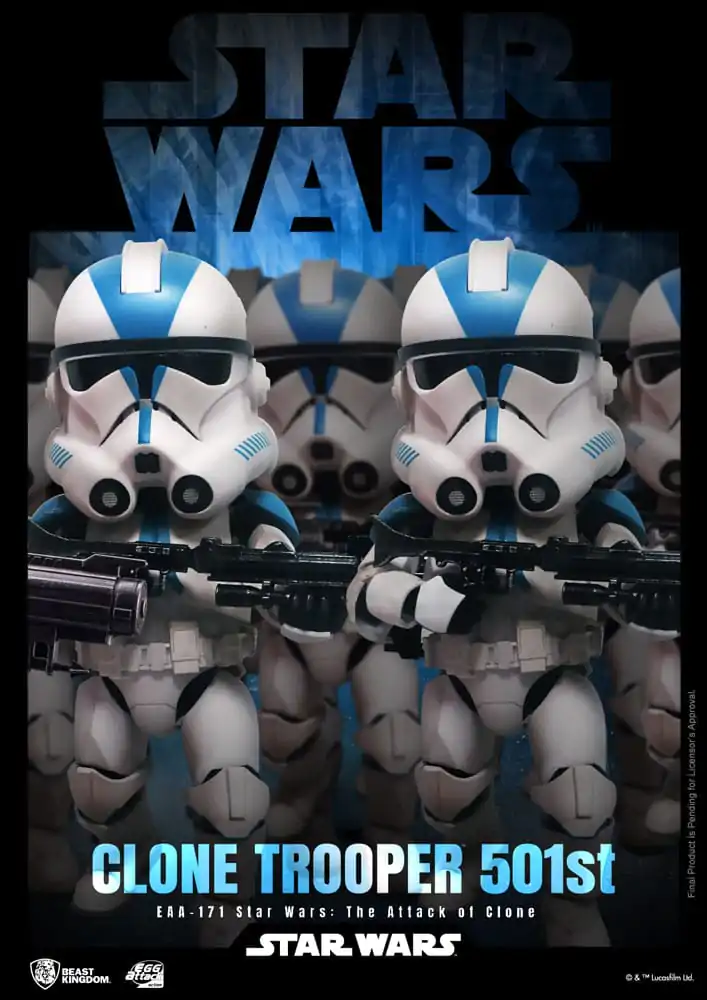 Star Wars Egg Attack Clone Trooper 501st akciófigura 16 cm termékfotó