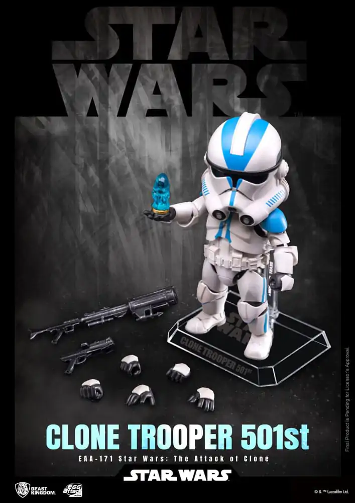 Star Wars Egg Attack Clone Trooper 501st akciófigura 16 cm termékfotó
