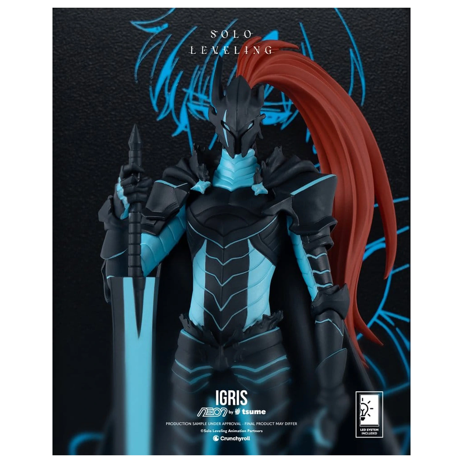 Solo Leveling Neon figura 1/9 Igris 20 cm termékfotó