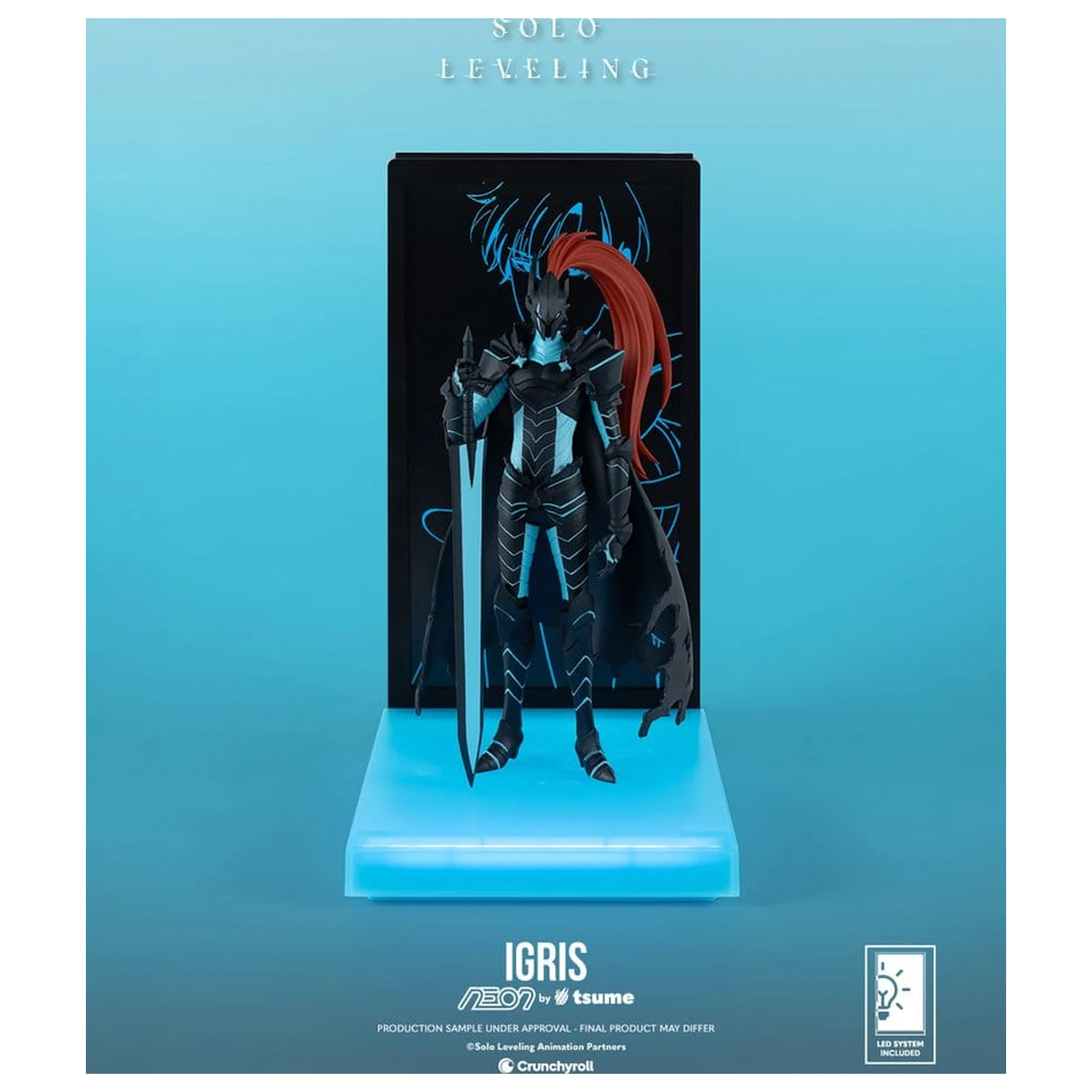 Solo Leveling Neon figura 1/9 Igris 20 cm termékfotó