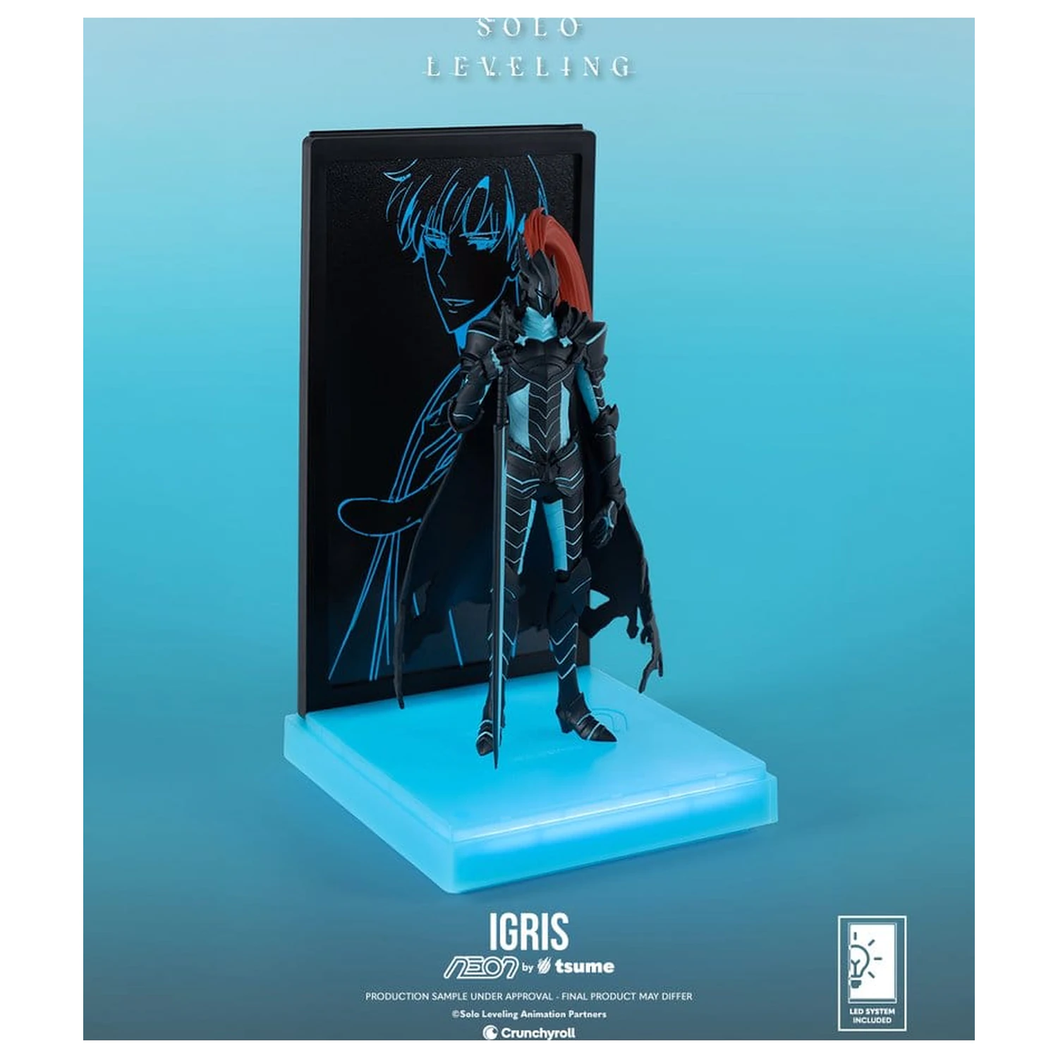 Solo Leveling Neon figura 1/9 Igris 20 cm termékfotó