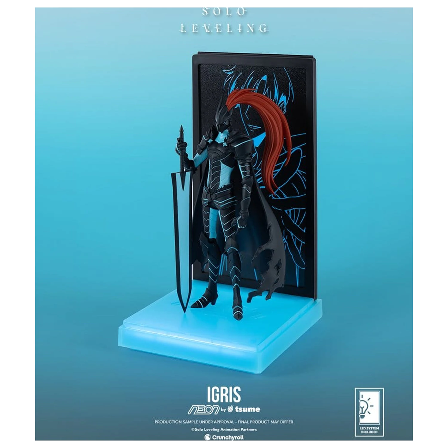 Solo Leveling Neon figura 1/9 Igris 20 cm termékfotó