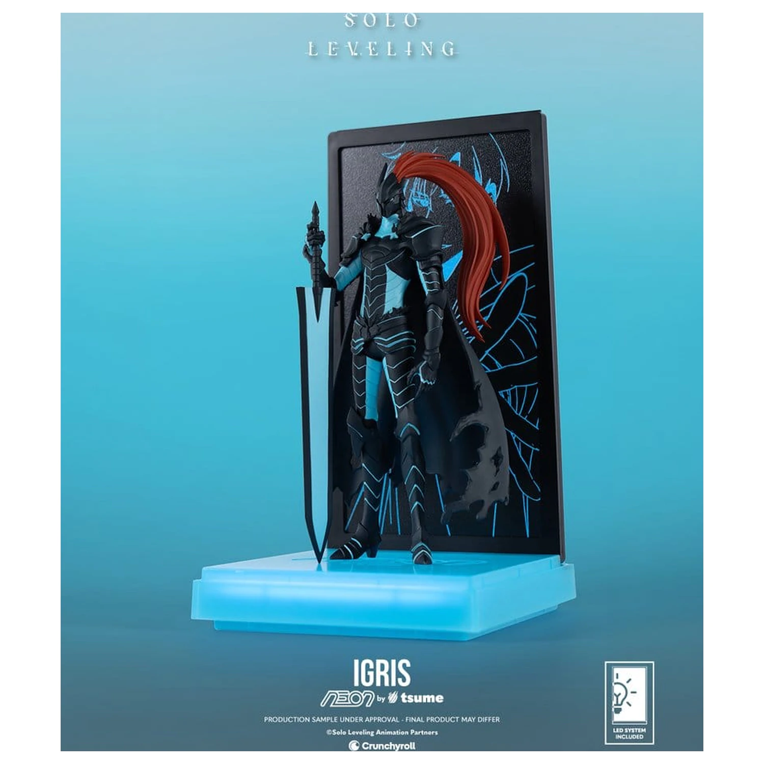 Solo Leveling Neon figura 1/9 Igris 20 cm termékfotó