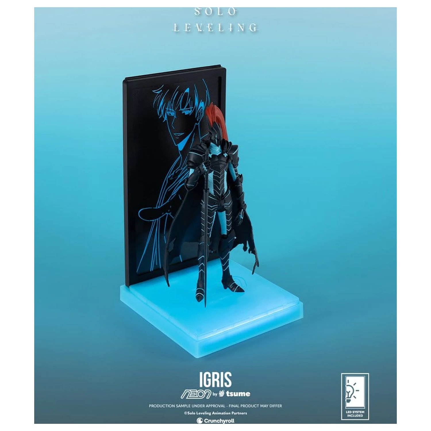 Solo Leveling Neon figura 1/9 Igris 20 cm termékfotó