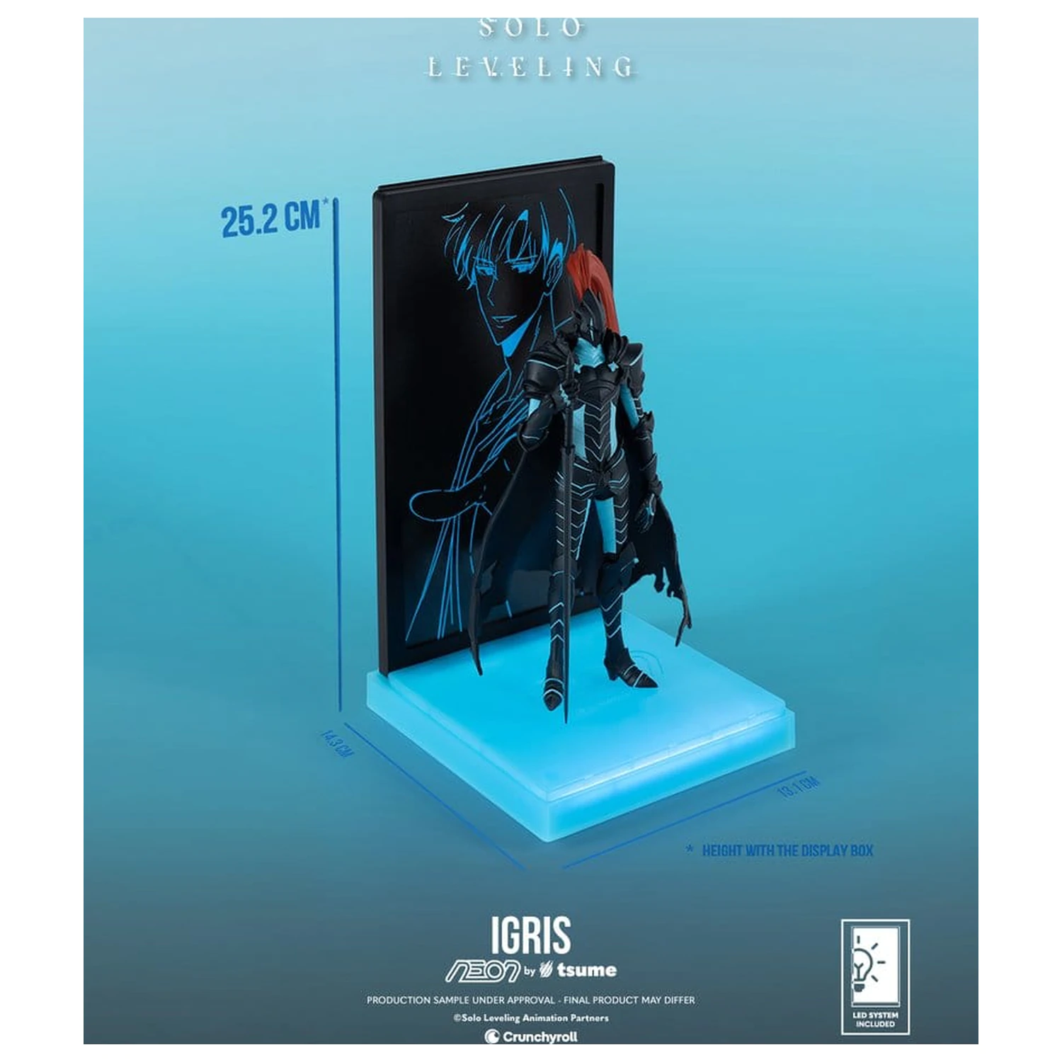 Solo Leveling Neon figura 1/9 Igris 20 cm termékfotó