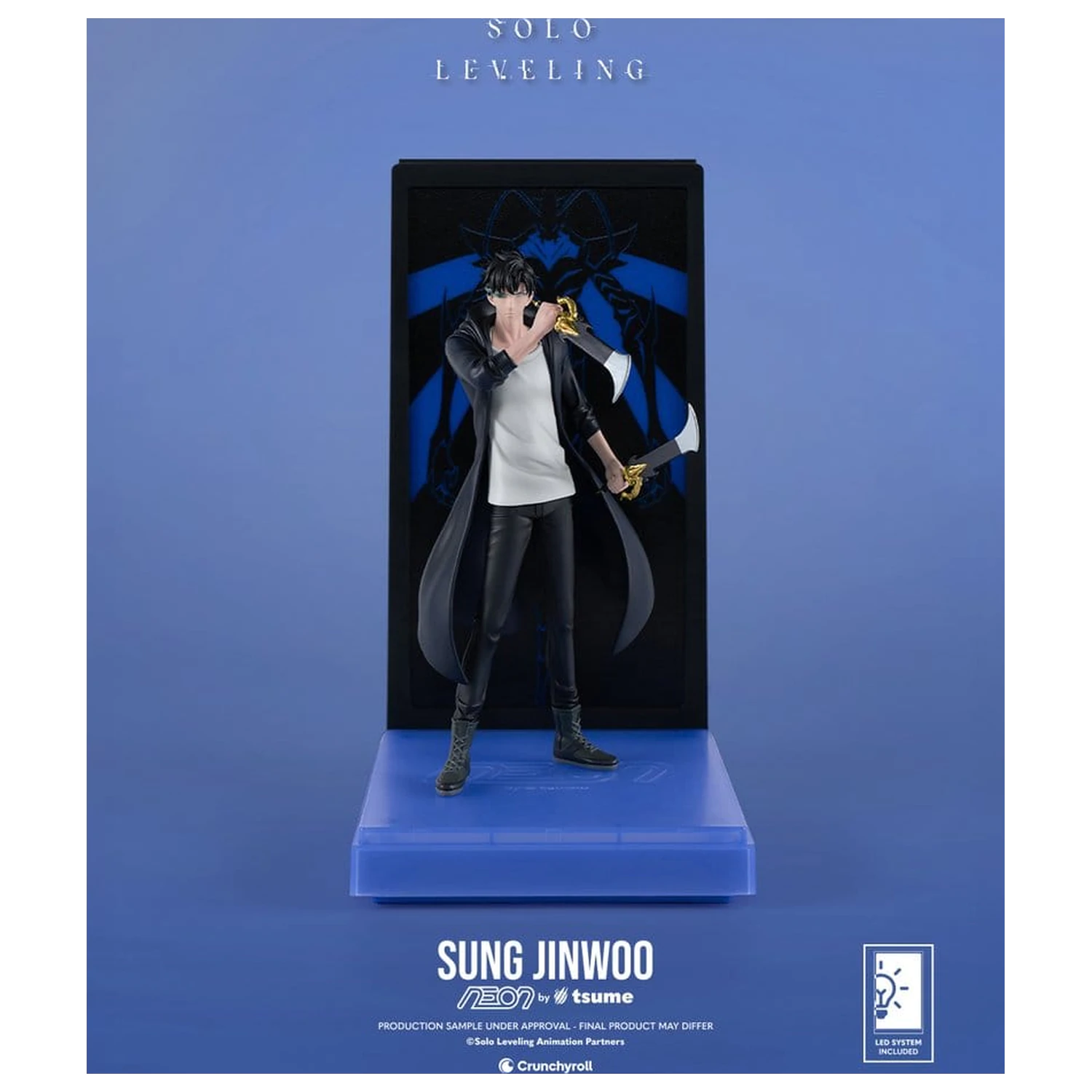 Solo Leveling Neon figura 1/9 Sung Jinwoo 20 cm termékfotó