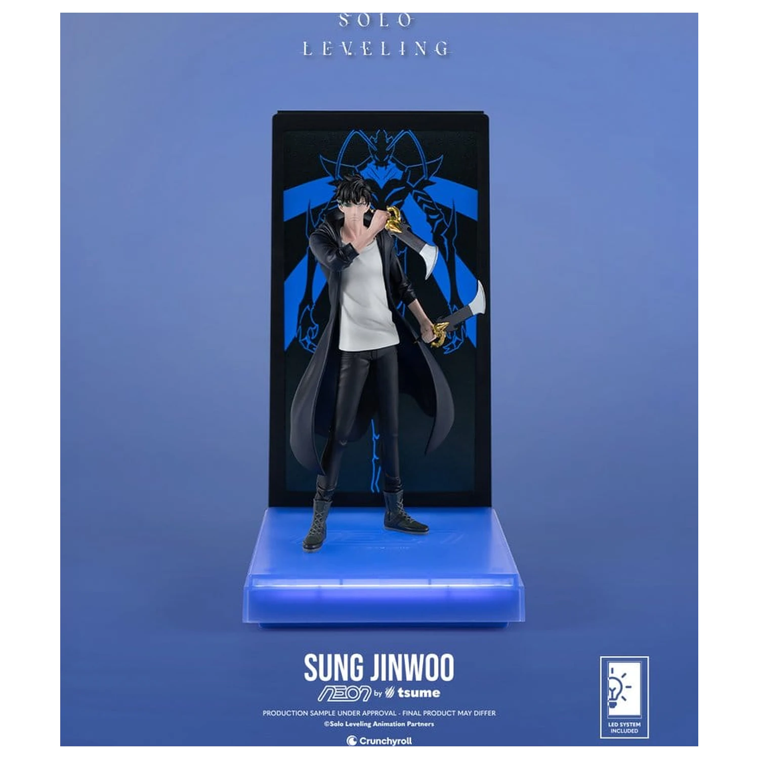 Solo Leveling Neon figura 1/9 Sung Jinwoo 20 cm termékfotó