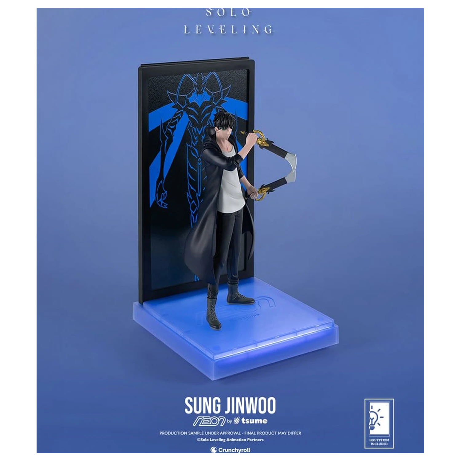 Solo Leveling Neon figura 1/9 Sung Jinwoo 20 cm termékfotó
