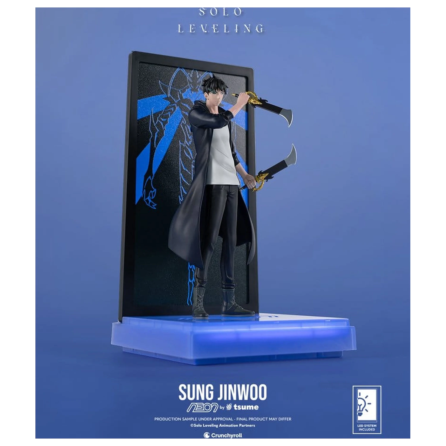 Solo Leveling Neon figura 1/9 Sung Jinwoo 20 cm termékfotó