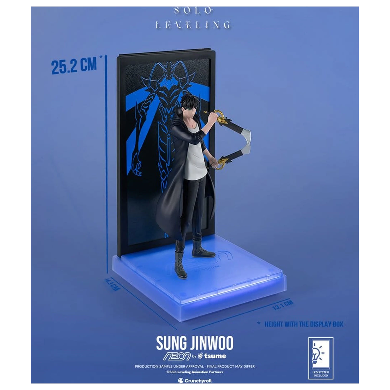 Solo Leveling Neon figura 1/9 Sung Jinwoo 20 cm termékfotó