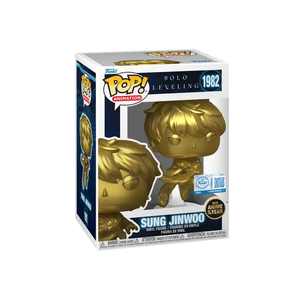 Solo Leveling Pop! Animation Vinyl figura Sung Jinwoo (Gold) Exlcusive Edition 10 cm termékfotó