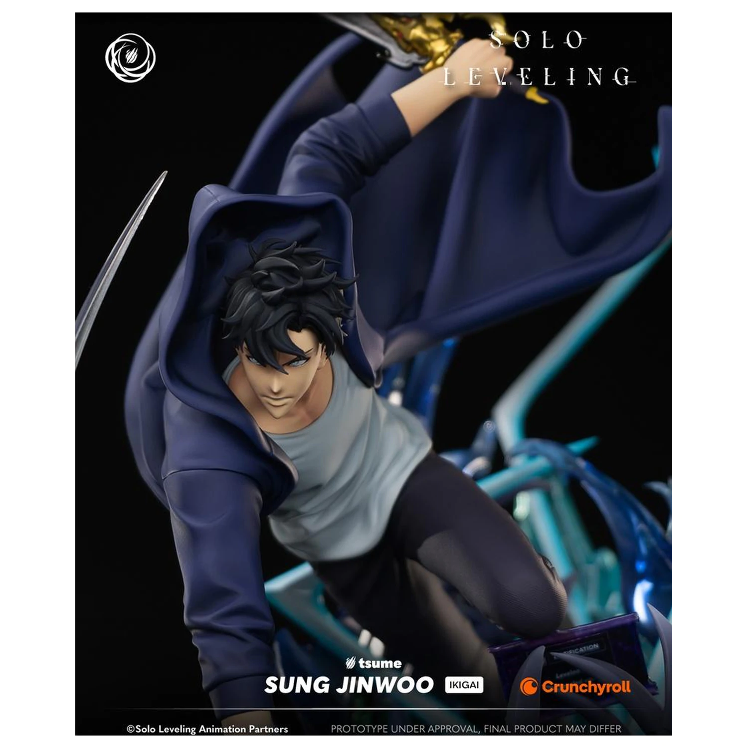 Solo Leveling Sung Jinwoo szobor figura Ikigai 1/6 By Tsume 44cm termékfotó