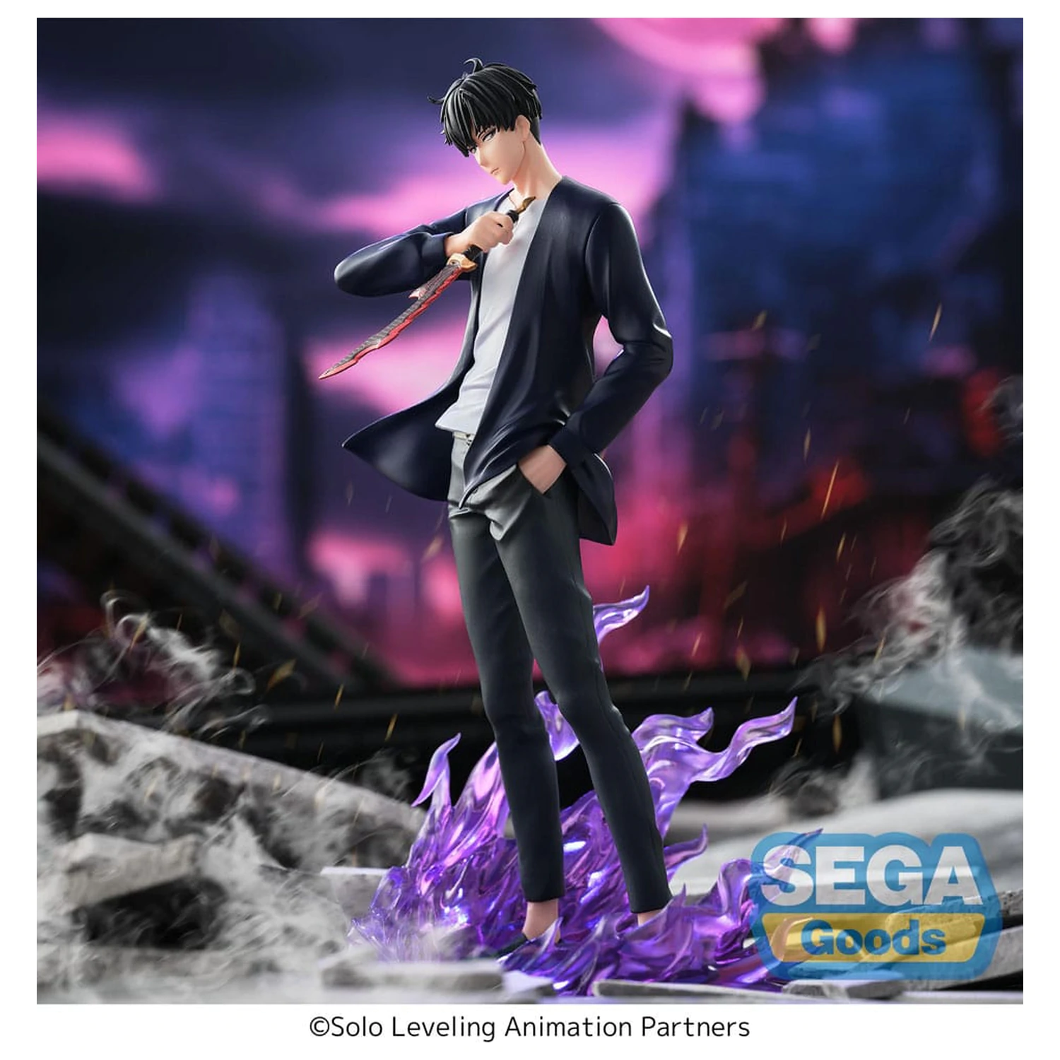 Solo Leveling XrossLink Sung Jinwoo PVC szobor figura 18 cm termékfotó