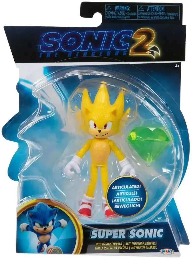 Sonic 2 Wawe 2 Super Sonic figura 10 cm termékfotó