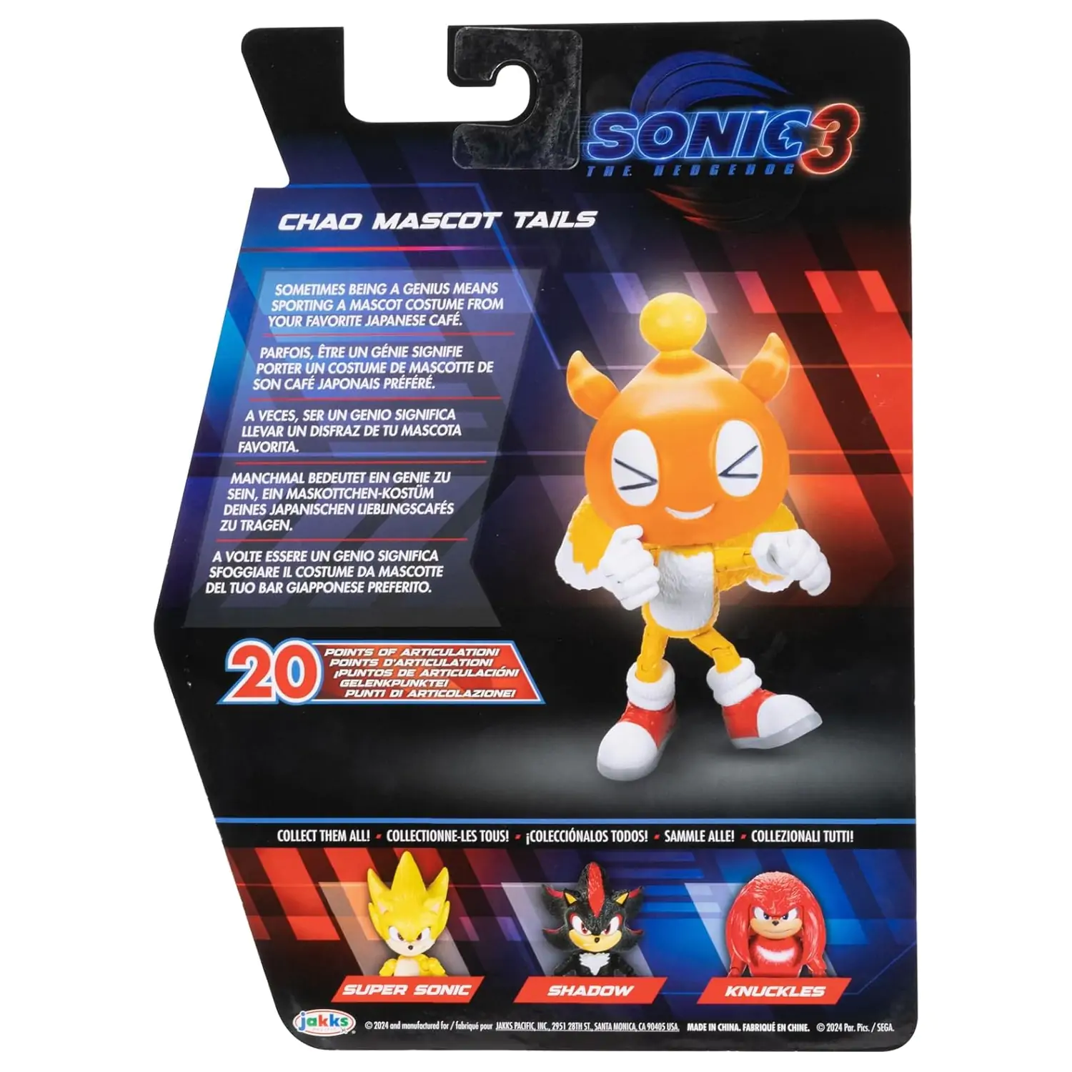 Sonic 3 figura - Chao Mascot Tails termékfotó