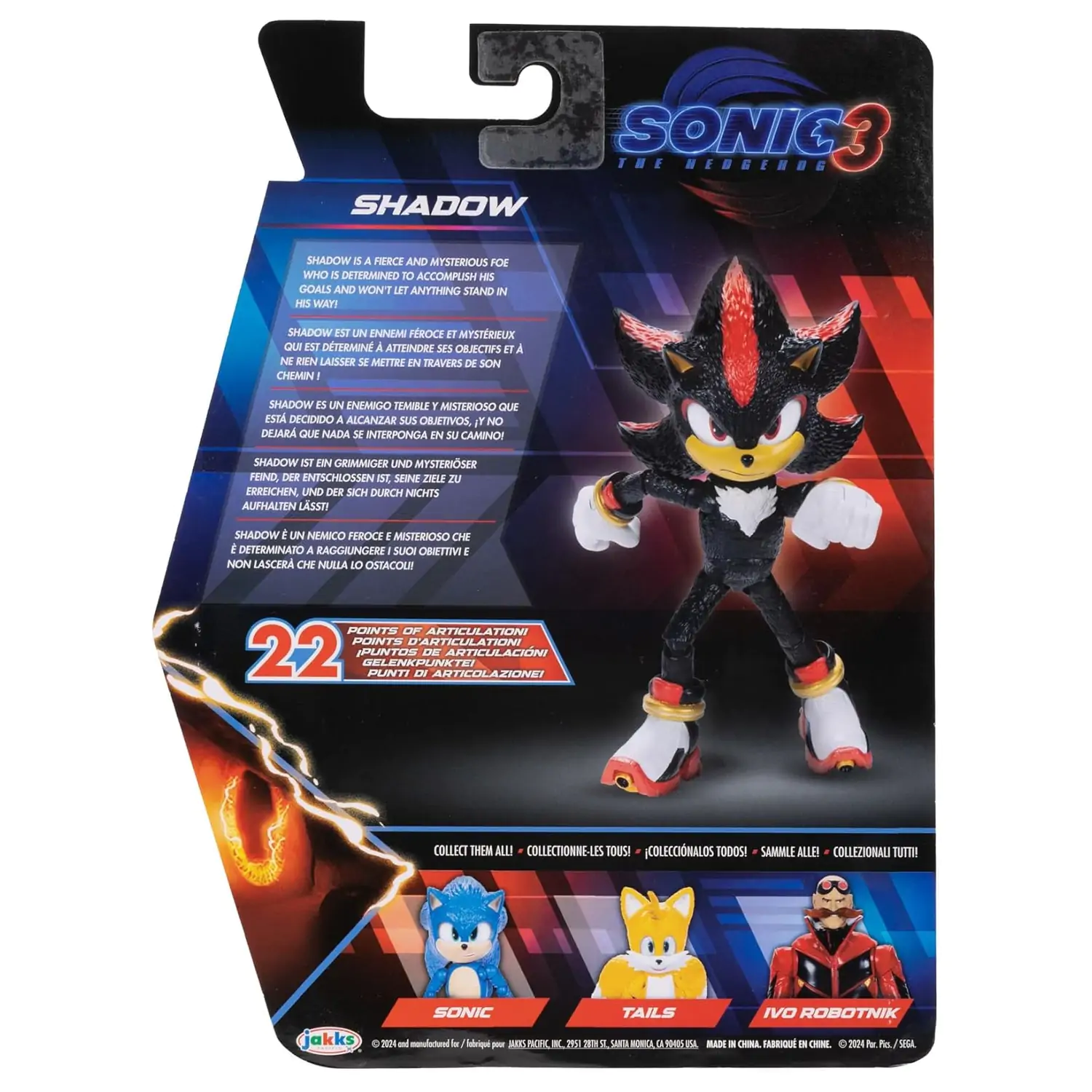 Sonic 3 figura - Shadow termékfotó