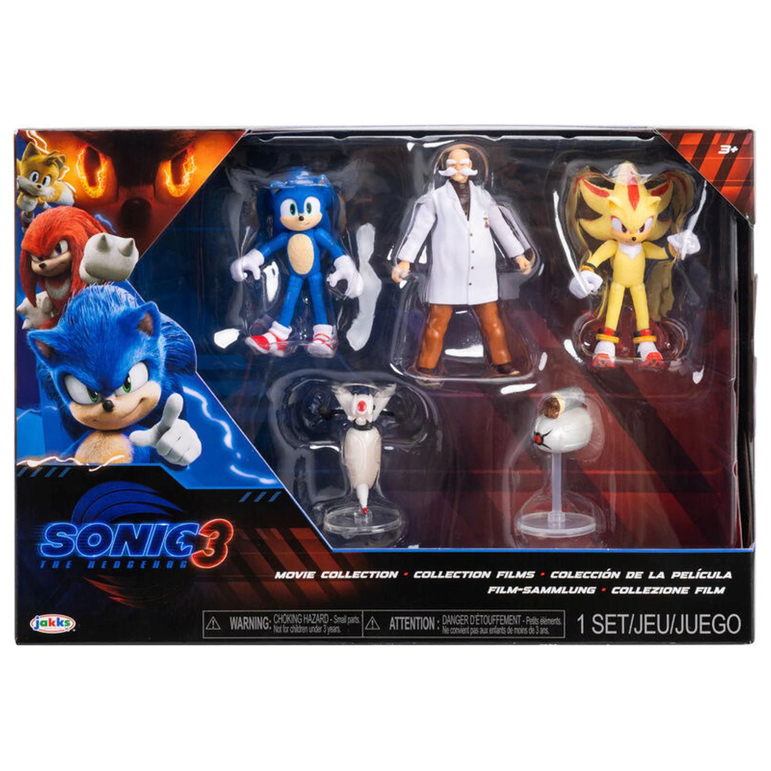Sonic 3 wave 3 5db-os figura csomag 6cm termékfotó
