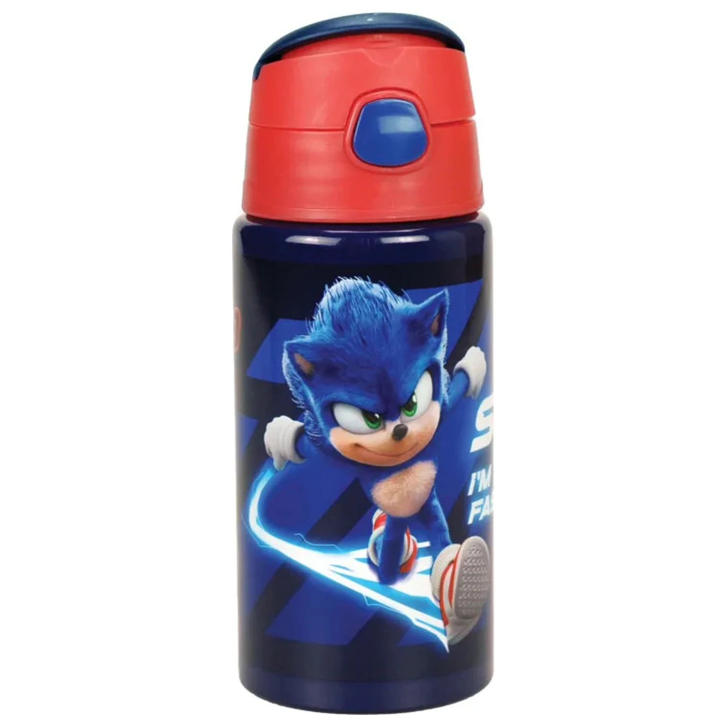 Sonic Brawn alumínium szívószálas kulacs akasztóval 500 ml termékfotó