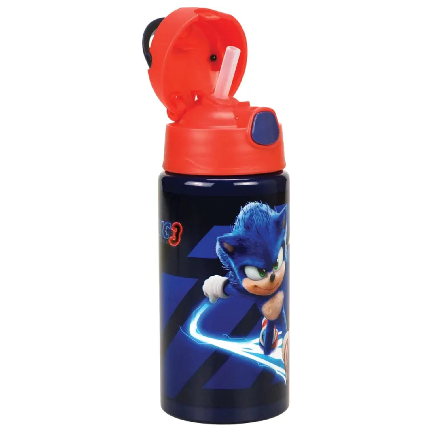 Sonic Brawn alumínium szívószálas kulacs akasztóval 500 ml termékfotó