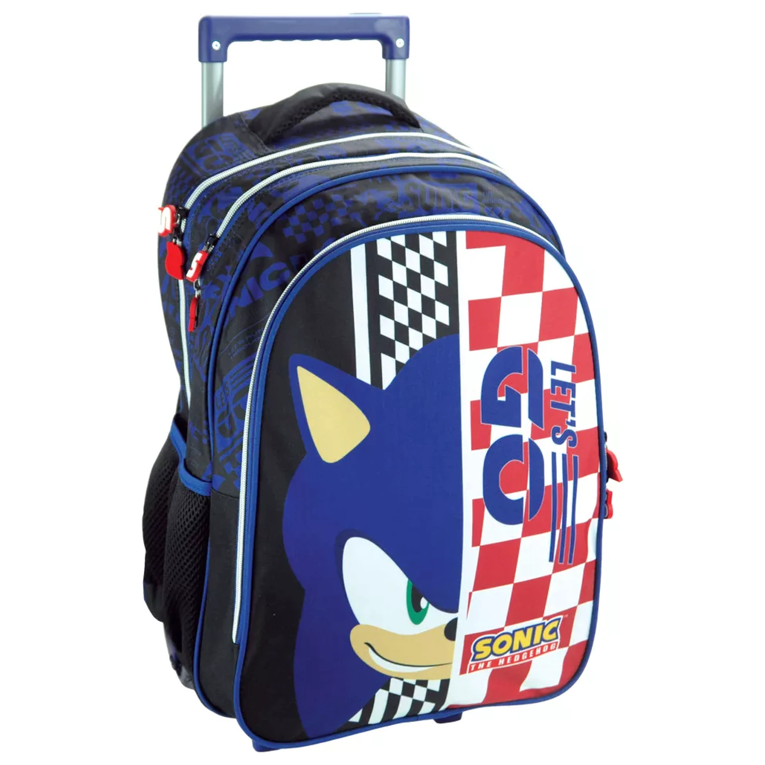 Sonic Champion Racer gurulós iskolatáska, táska 46 cm termékfotó