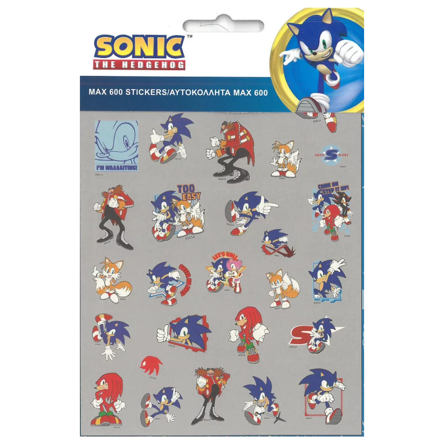 Sonic Fast 600 darabos matrica szett termékfotó
