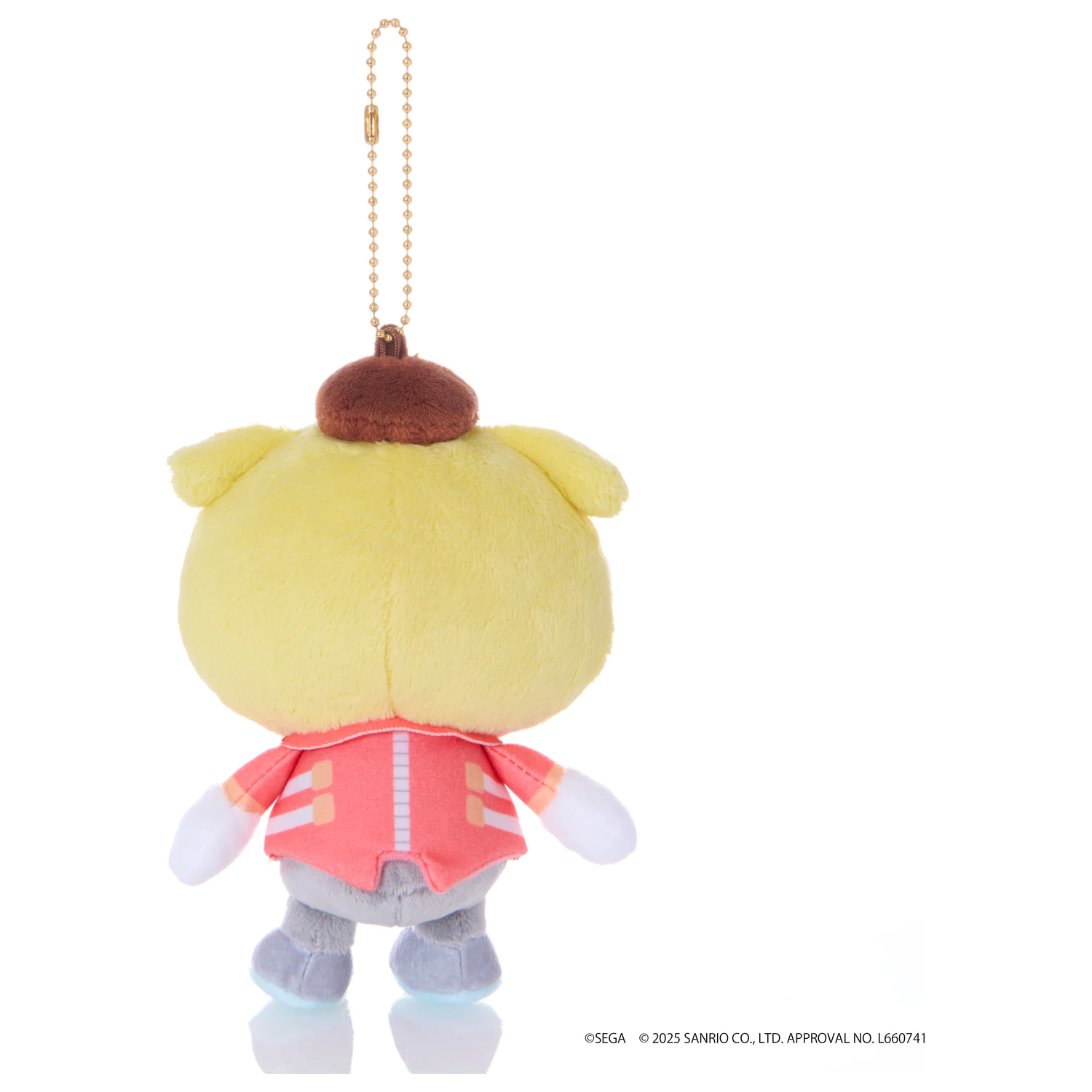 Sonic & Friends x Sanrio Dr. Eggman x P25pxompurin Mascot plüss 8 cm termékfotó