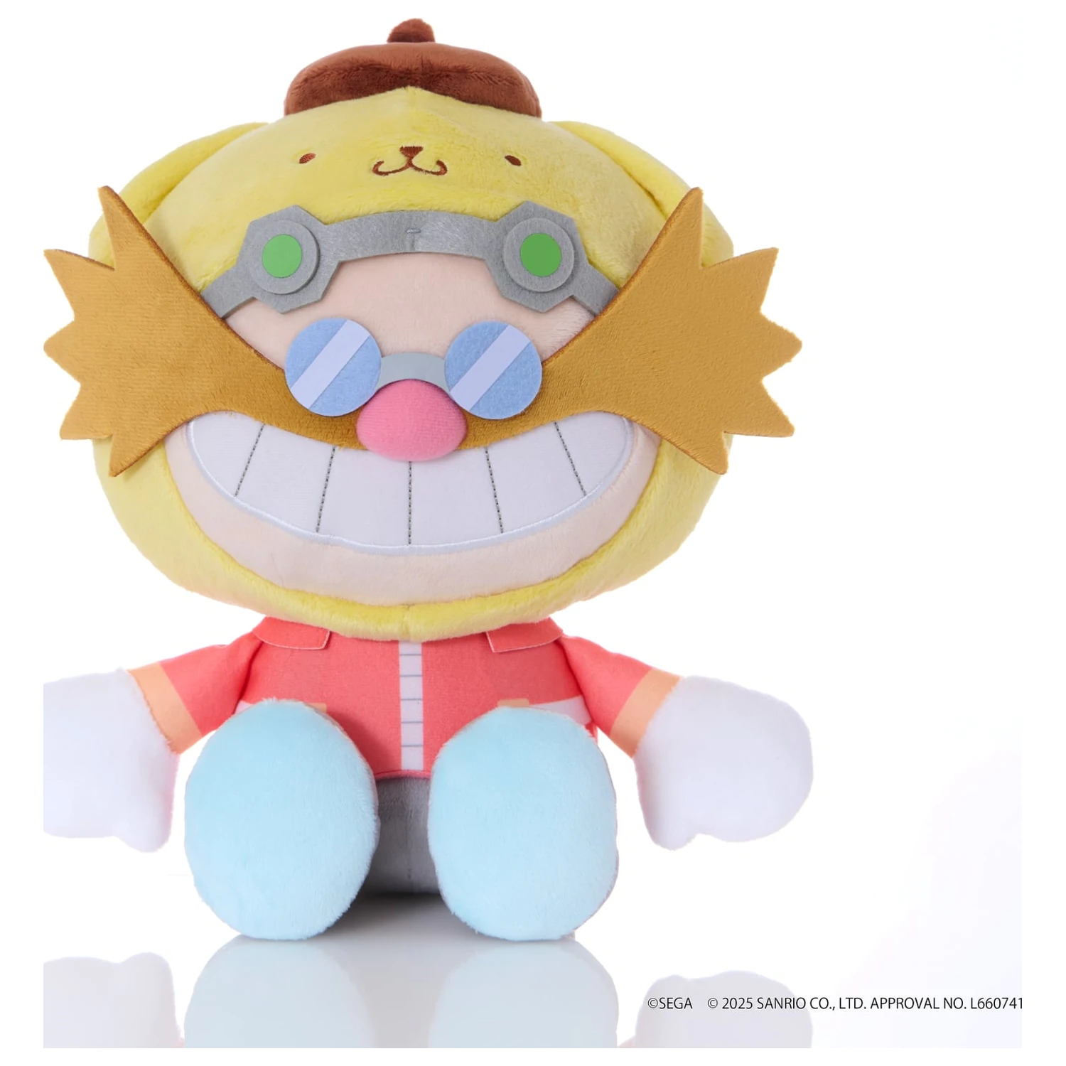 Sonic & Friends X Sanrio Dr. Eggman X Pompompurin plüss 24cm termékfotó