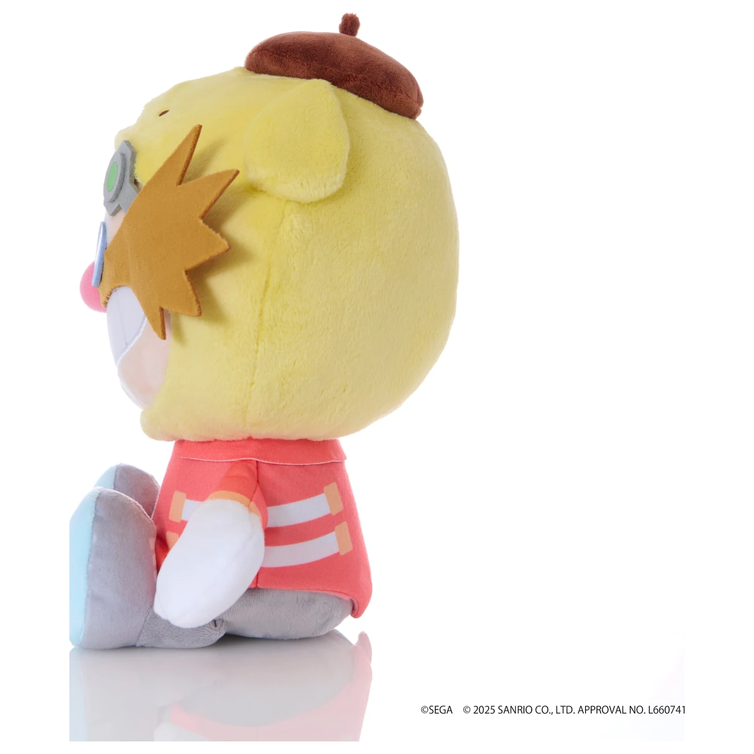 Sonic & Friends X Sanrio Dr. Eggman X Pompompurin plüss 24cm termékfotó