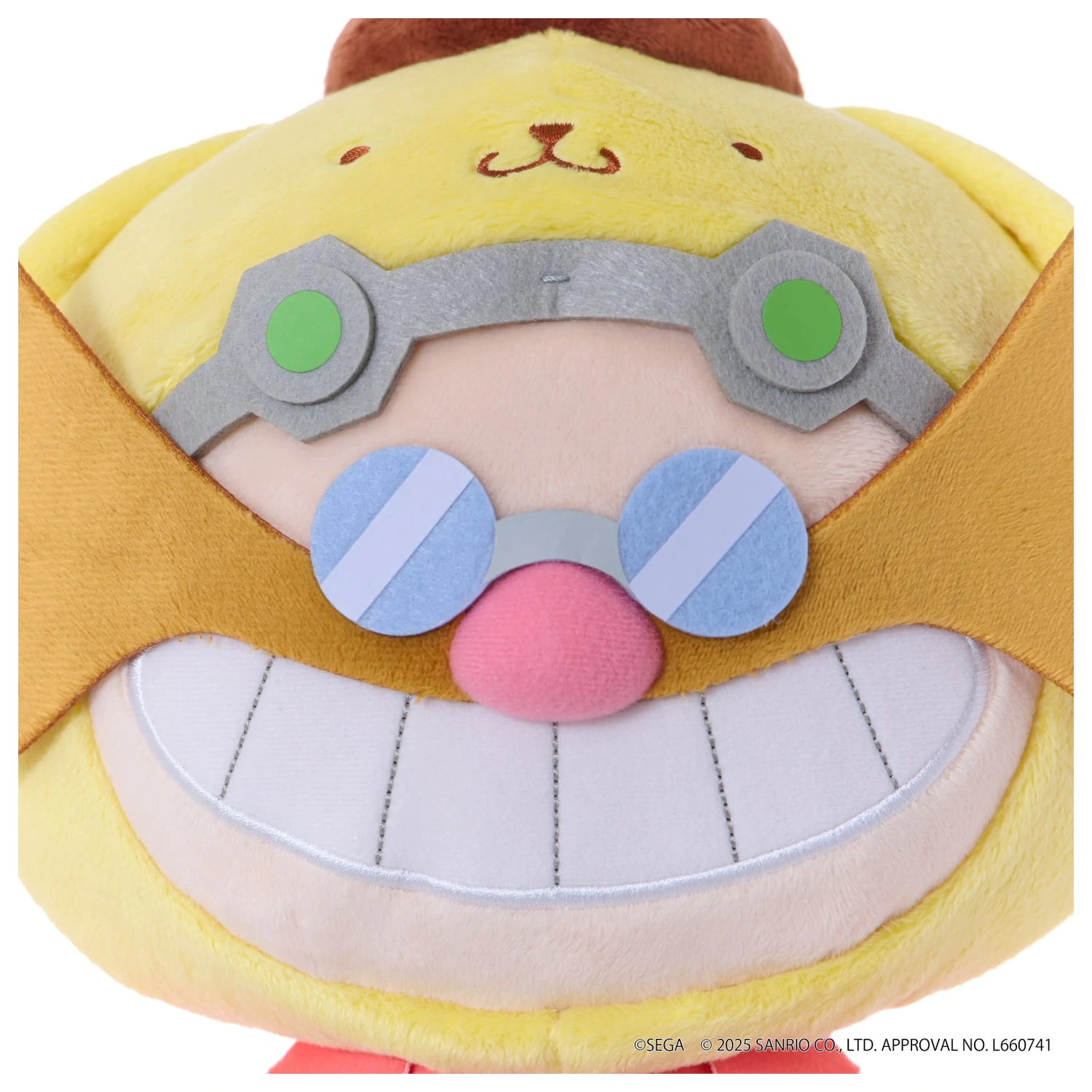 Sonic & Friends X Sanrio Dr. Eggman X Pompompurin plüss 24cm termékfotó