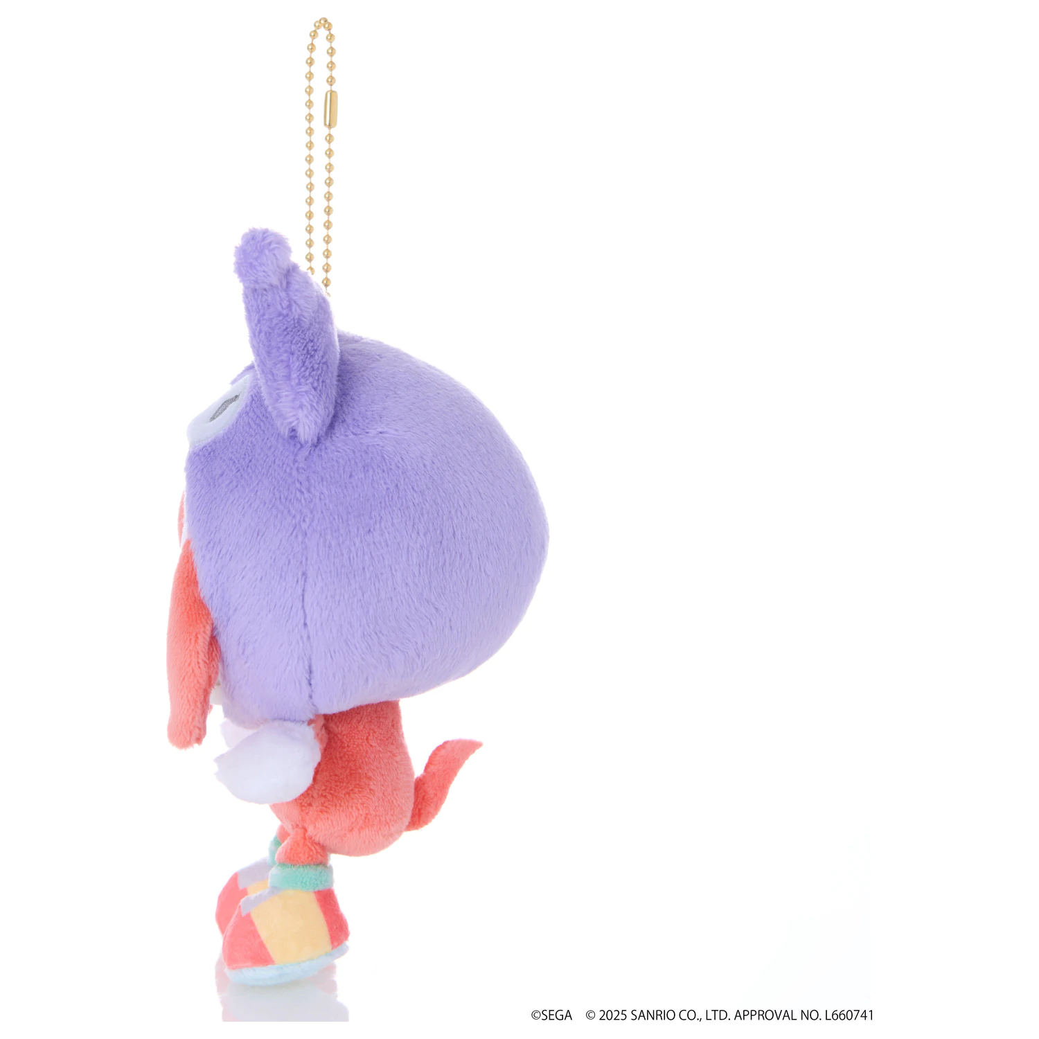 SONIC & FRIENDS X SANRIO Knuckles x Kuromi Mascot plüss 8cm termékfotó