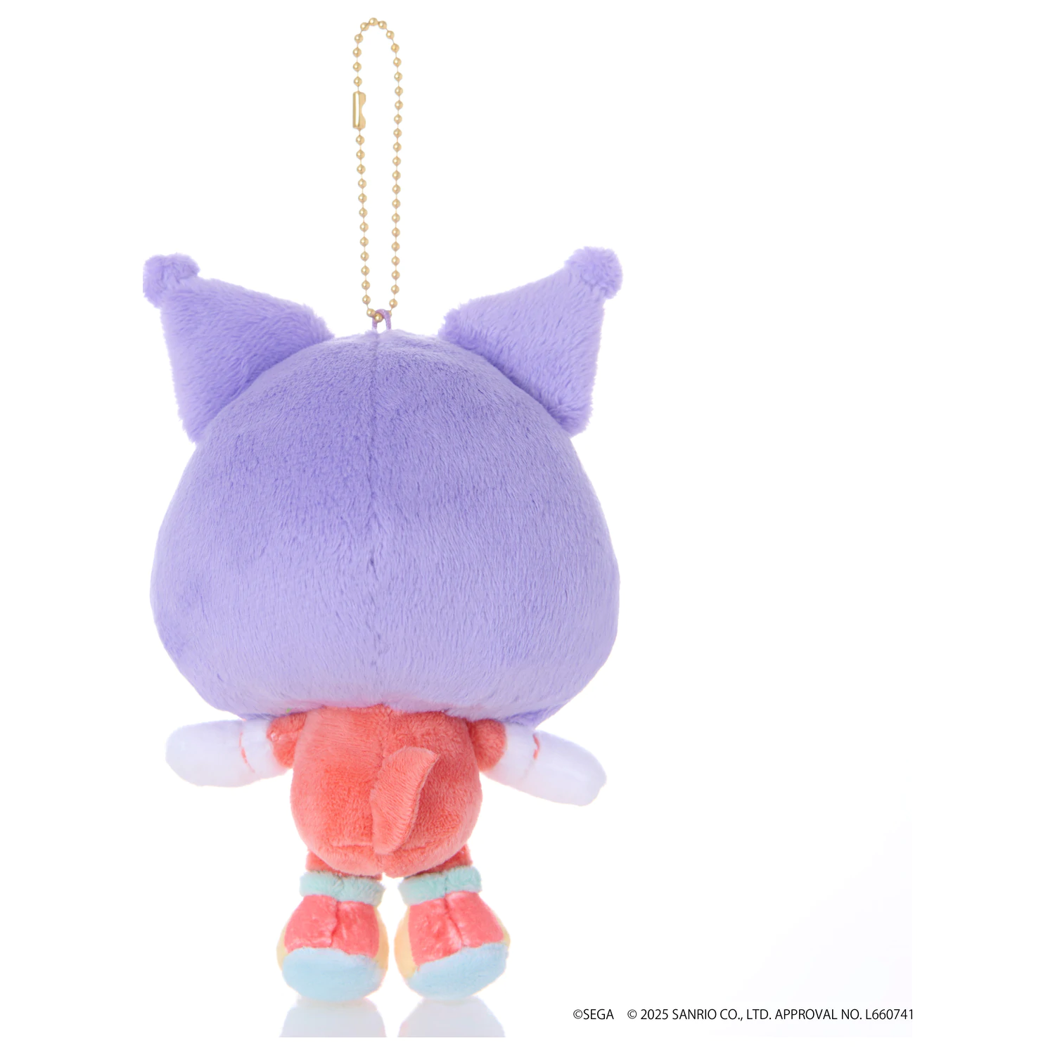 SONIC & FRIENDS X SANRIO Knuckles x Kuromi Mascot plüss 8cm termékfotó