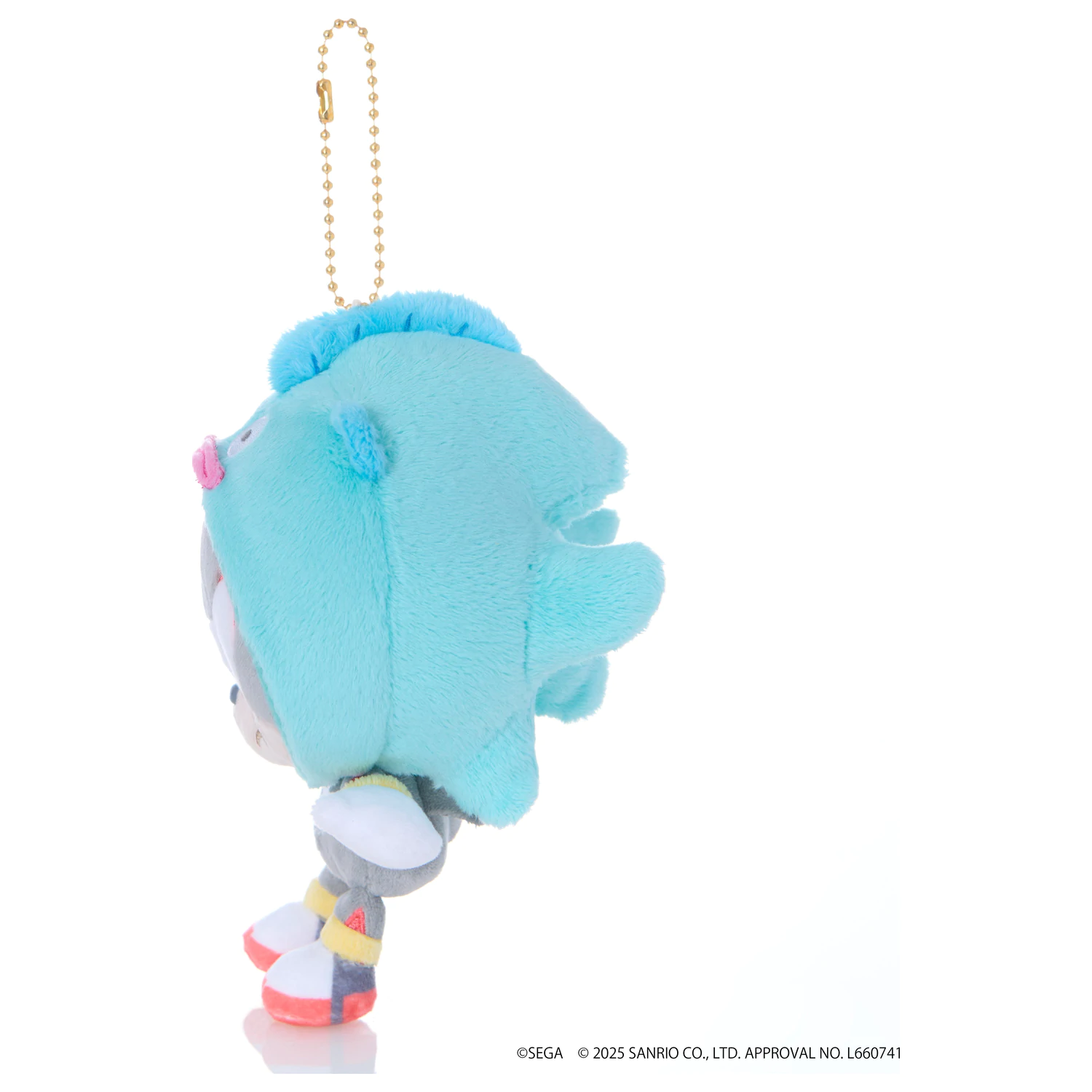 Sonic & Friends X Sanrio Shadow X Hangyodon Mascot plüss 8cm termékfotó