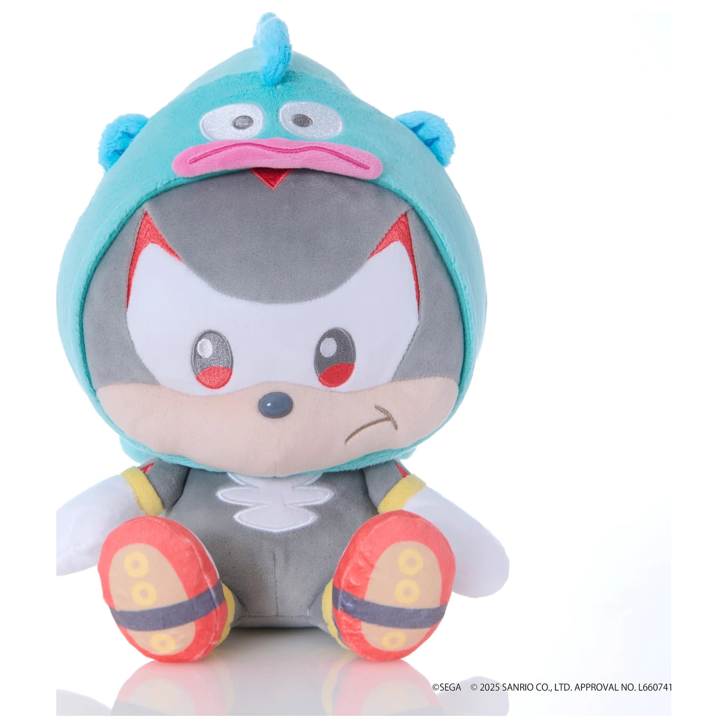 Sonic & Friends x Sanrio Shadow x Hangyodon plüss 24cm termékfotó