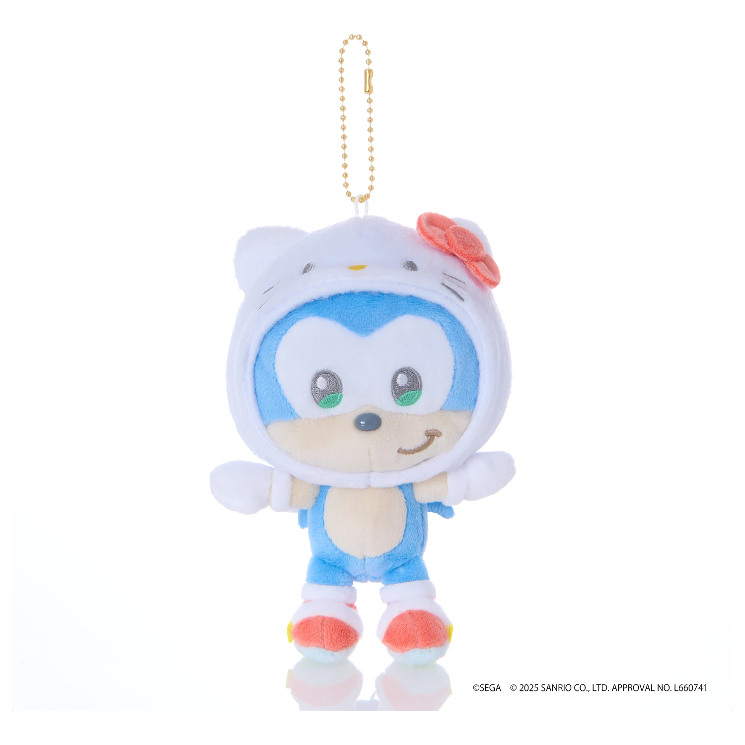 SONIC & FRIENDS x SANRIO Sonic x Hello Kitty Mascot plüss 8cm termékfotó