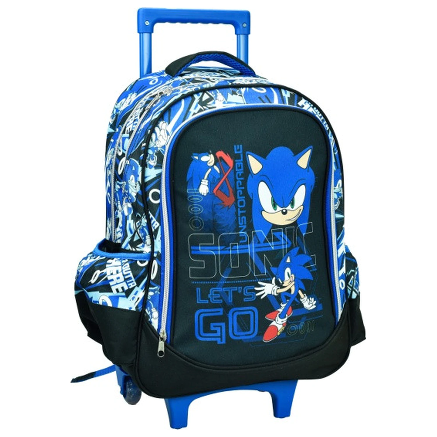 Sonic Go Fast gurulós iskolatáska, táska 46 cm termékfotó