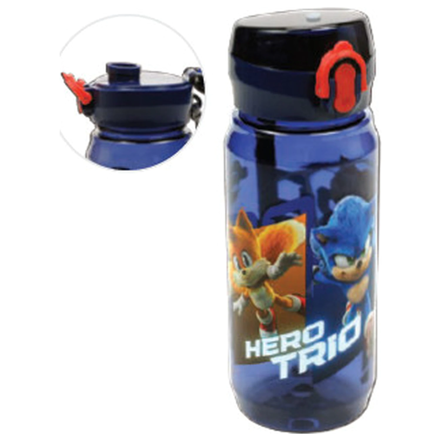 Sonic Hero Trio műanyag kulacs akasztóval 600 ml termékfotó
