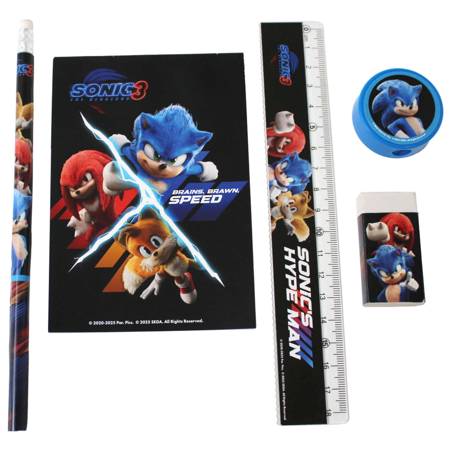 Sonic Hype Man írószer szett 5 db-os termékfotó