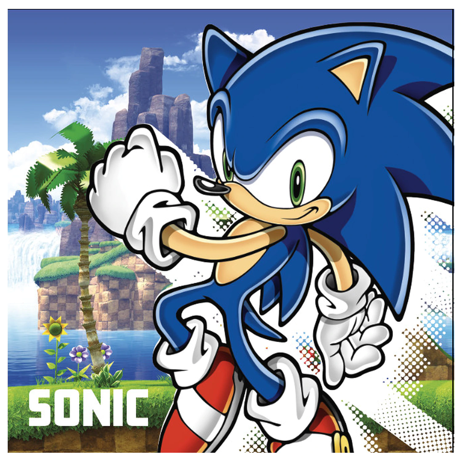 Sonic Island kéztörlő, arctörlő, törölköző termékfotó