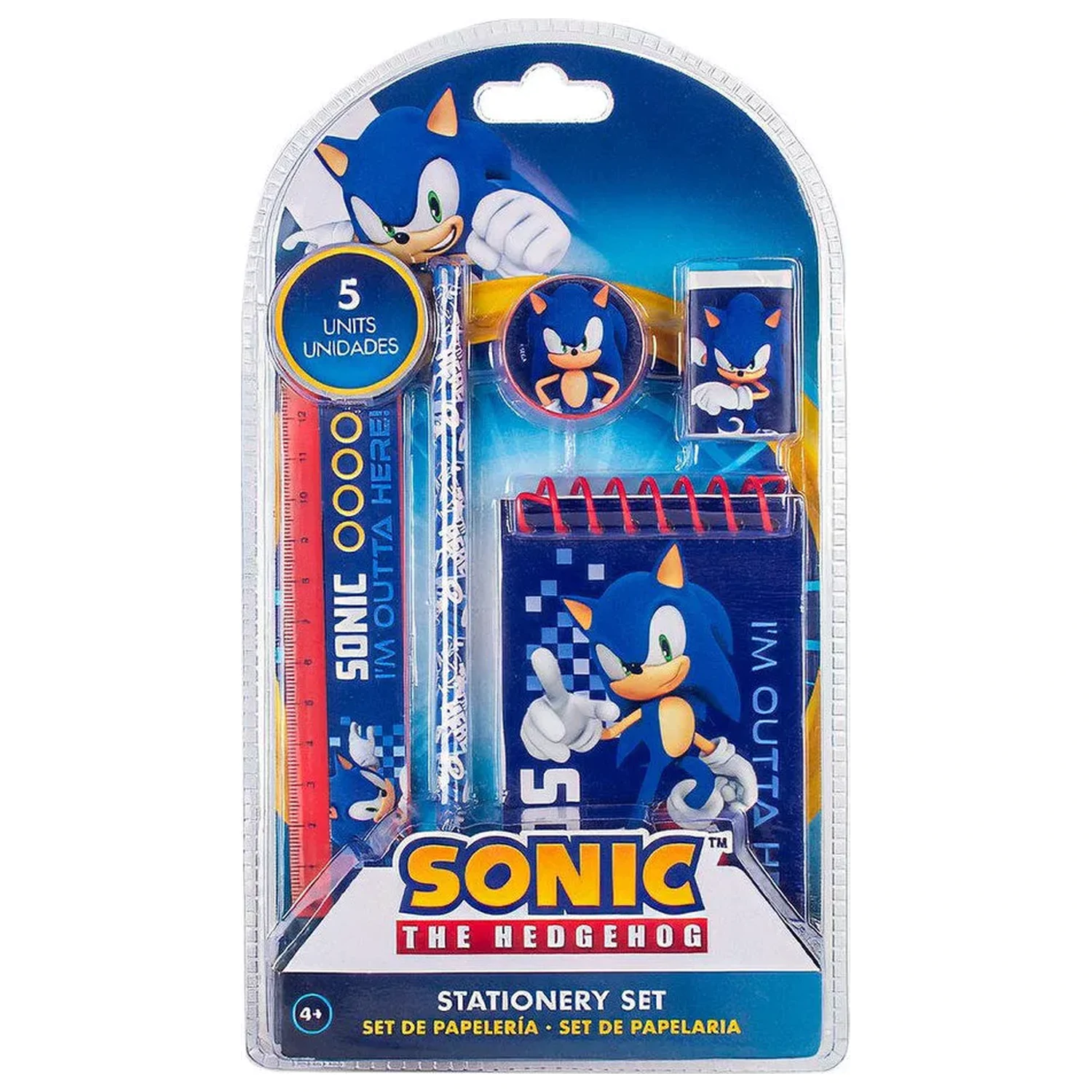 Sonic Outta Here írószer szett (5 db-os) termékfotó