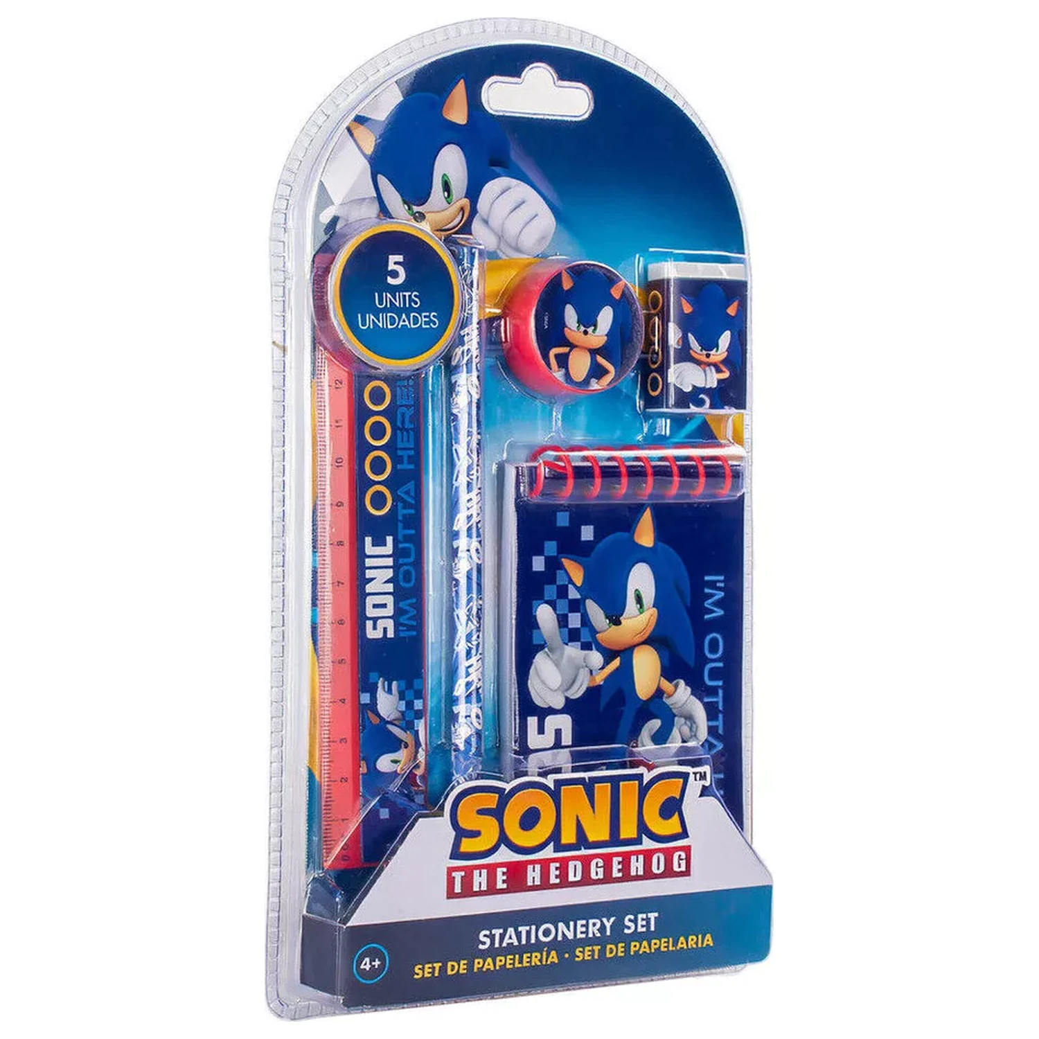Sonic Outta Here írószer szett (5 db-os) termékfotó