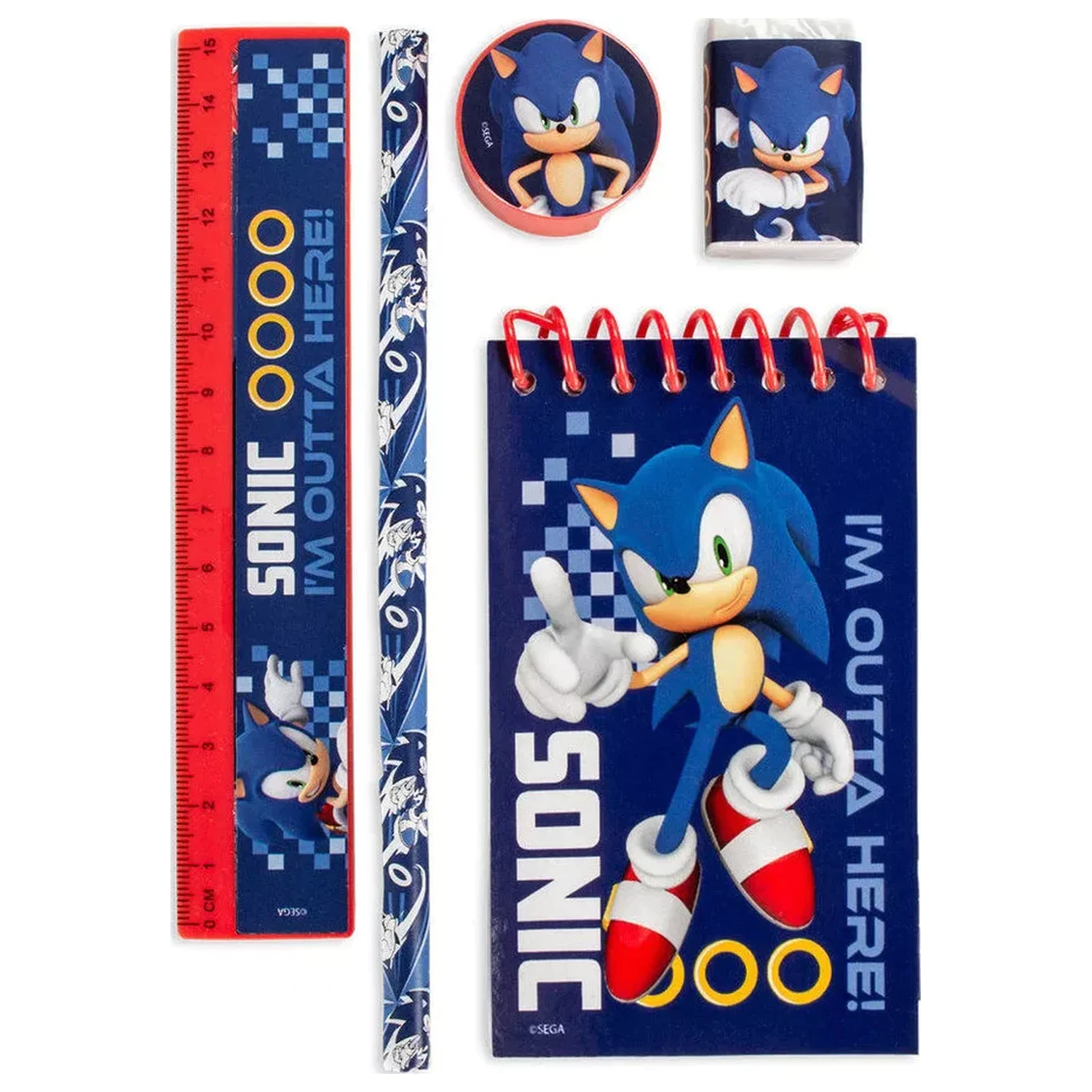 Sonic Outta Here írószer szett (5 db-os) termékfotó